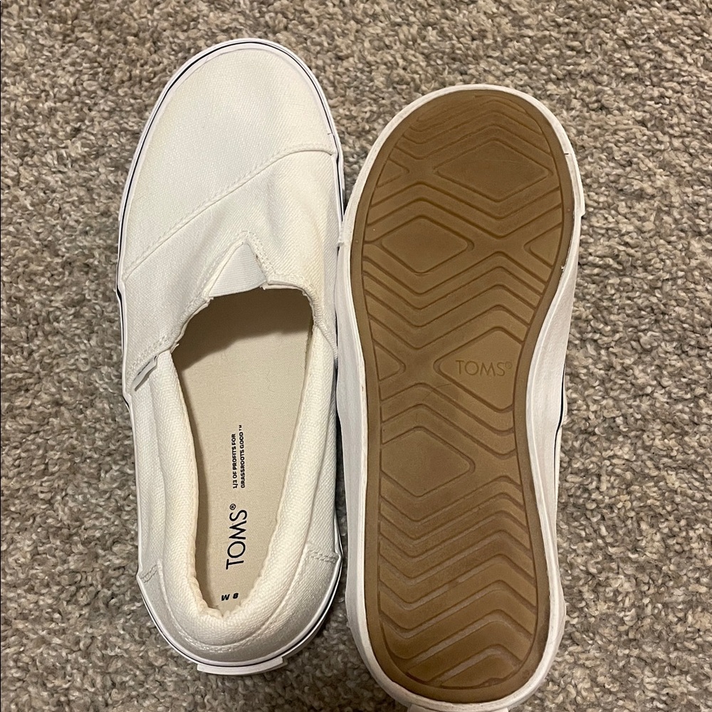 Toms Fenix slip on sneaker in white size 8 - Picture 7 of 7